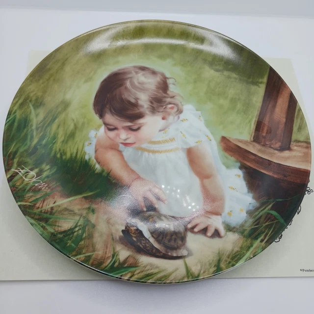 1986 Backyard Discovery Pemberton & Oakes Collector Plate w/COA by Donald Zolan