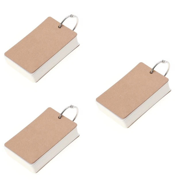 3x Blank Revision Cards Memo Scratch Pads Blank Study Cards Blank Revision Cards