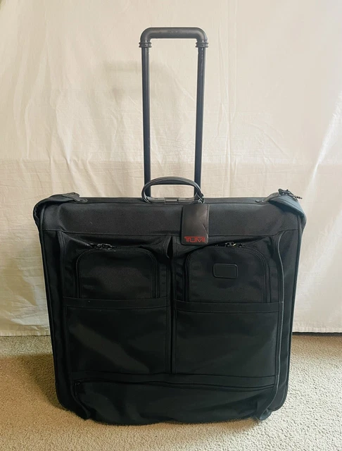 NWT TUMI Black Alpha Wheeled Garment Bag 2233D3 Extended Trip Rolling Wardrobe