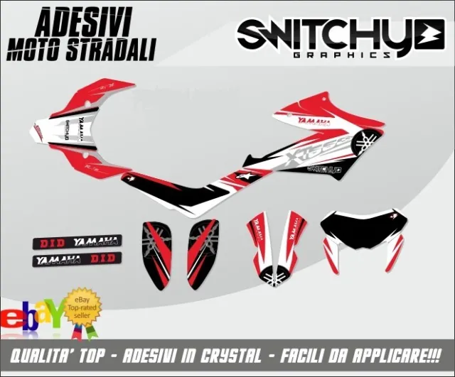 KIT ADESIVI GRAFICHE "BANGER RED" compatibile con Yamaha XT 660 X 2007 - 2019