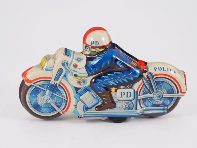 Japan Police Motorcycle n° 51 moto friction en tôle  21,5 cm