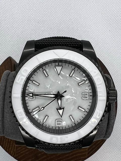 Orologio Su Personalizzato Stile GMT Movimento Automatico Quadrante Nero Lunetta Rossa Pepsi - Foto 2