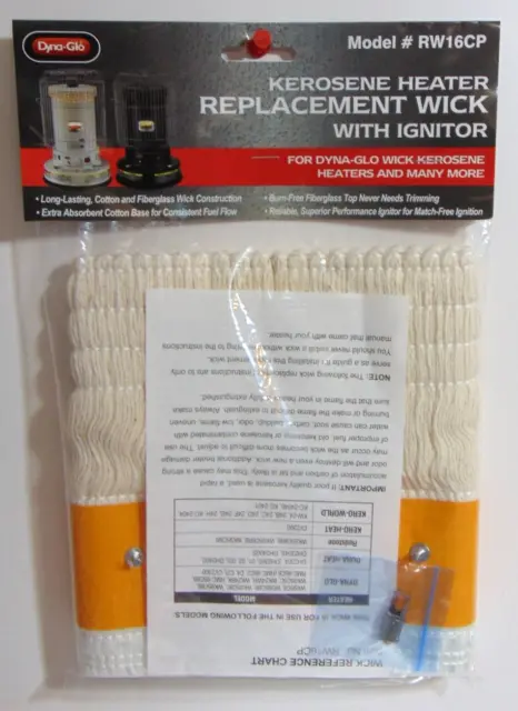Dyna-Glo Replacement Wick RW16CP Kerosene Heater With Ignitor Dura-Heat Kero-Hea