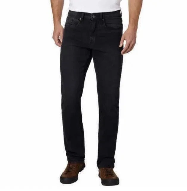 Urban Star Men's Relaxed fit Straight Leg Stretch , Black, 34x29 Premium Apparel