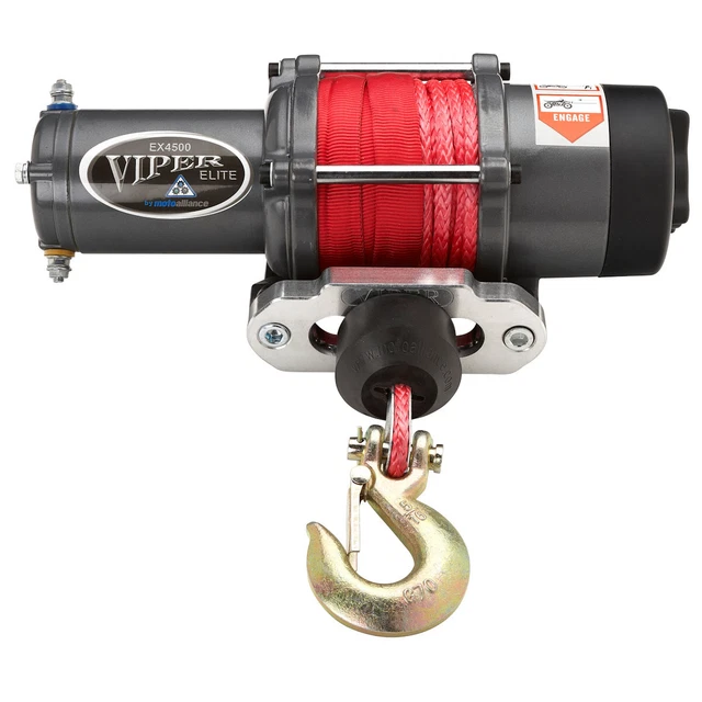 VIPER Elite 4500lb UTV Winch Kit w/ 40 feet RED Rope  2017-20 CanAm Maverick X3