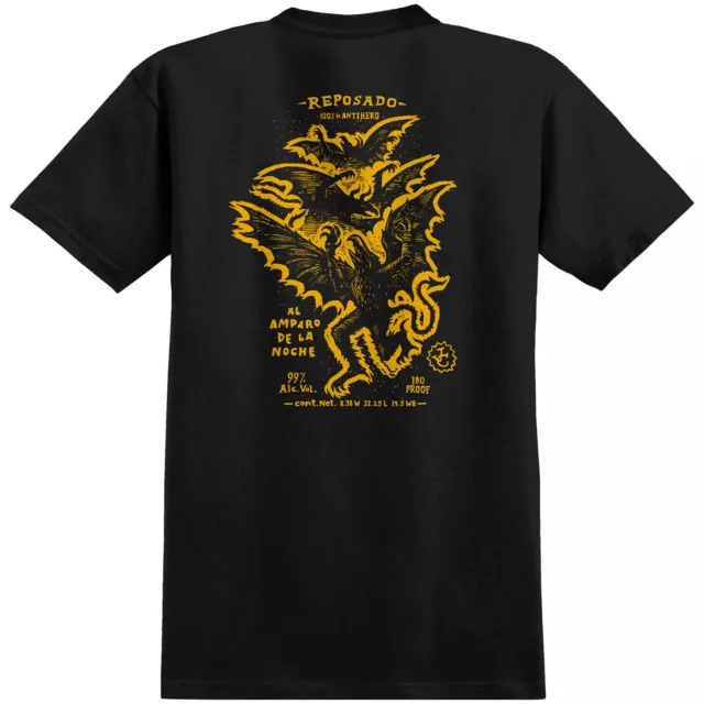 Anti Hero Skateboards Shirt Carnales Black/Gold