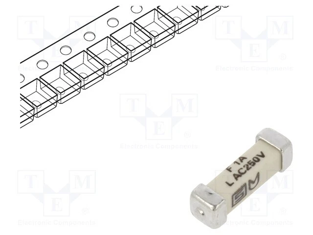 Rapidement 125VDC 1A 250VAC Céramique SMD Sécurité : Schmelz