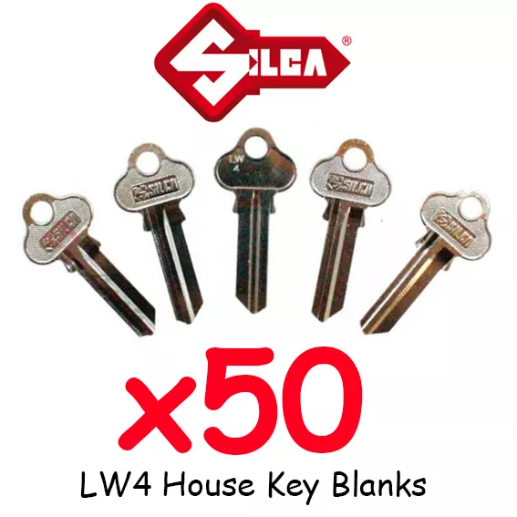Silca Lockwood House Key Blanks LW4  x50 BULKLOT -Keyblanks- UNCUT - BRAND NEW !