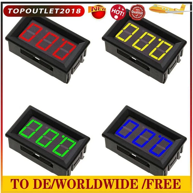0.56inch Voltage Meters High Precision DC 0-100V Digital Voltmeter Gauge for Car