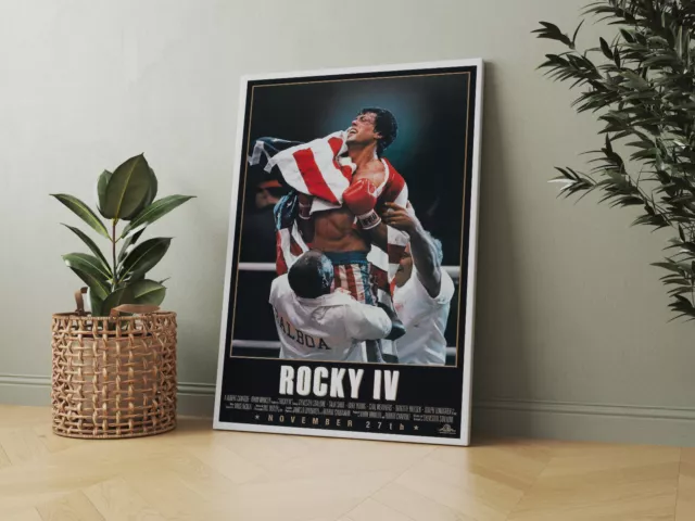 Rocky IV -  Vintage Retro Movie 1985 - Canvas - Framed or Poster Available