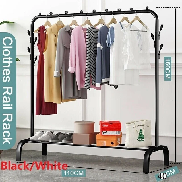 HEAVY DUTY CLOTHES Rail Rack Garment Hanging Display Stand Shoes