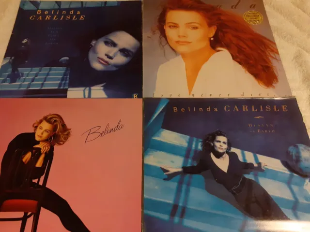BELINDA CARLISLE -4 records- Heaven On Earth / Belinda / Love (EP) / Heaven (EP)
