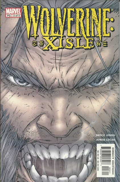 Wolverine Xisle Comic 3 Cover A First Print 2003 Bruce Jones Jorge Lucas Marvel