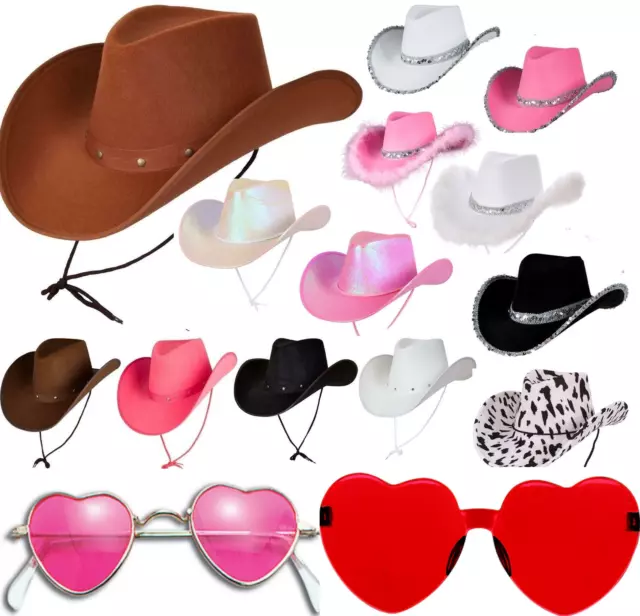 Disfraz Sombrero de Vaquero Concierto Salvaje Oeste Rode Adultos Hombre Mujer