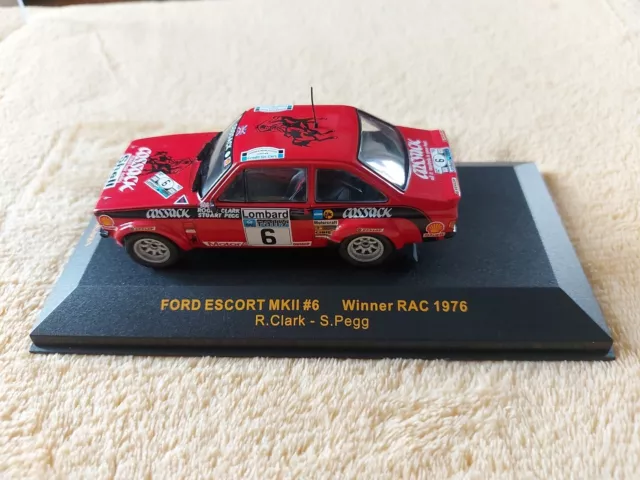 IXO RAC021 1:43 - FORD ESCORT MKII- #6 RAC Rally 1976 Clark - Pegg