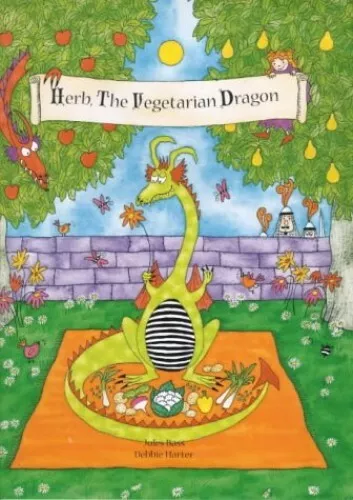Herb, the Vegetarian Dragon by Bass, Jules Hardback Book The Cheap Fast Free