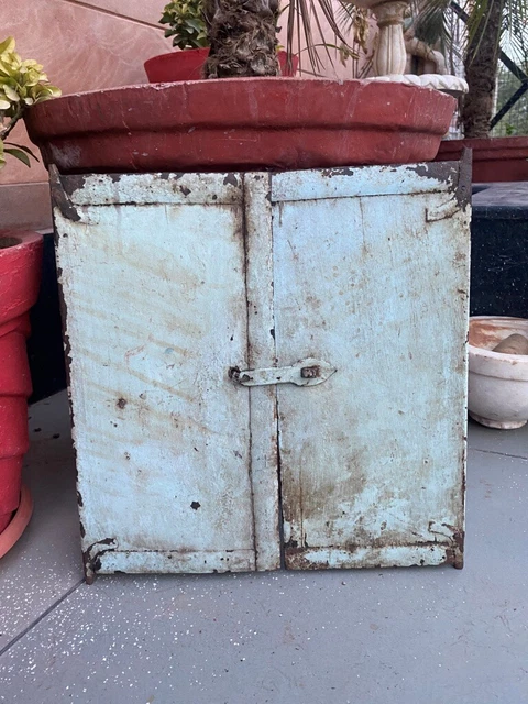 Ancient Old Wooden Blue Painted Indian Old House Window Rare Door Wall Decor
