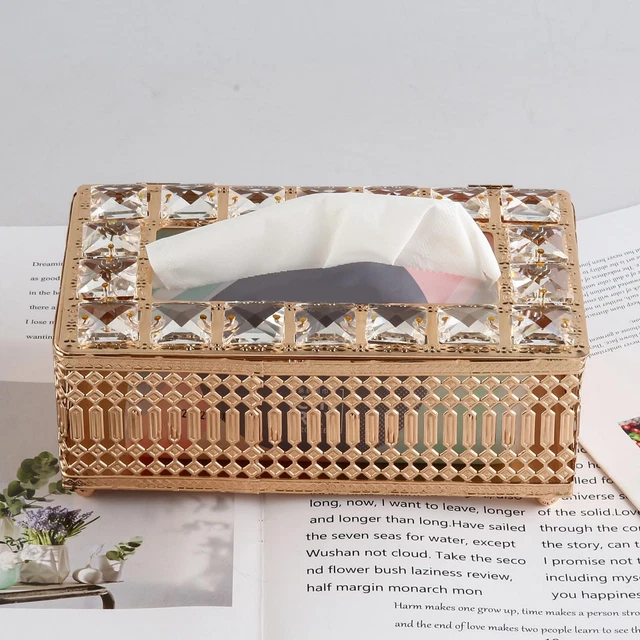 Couverture de boîte à mouchoirs support de stockage de papier luxueux pour