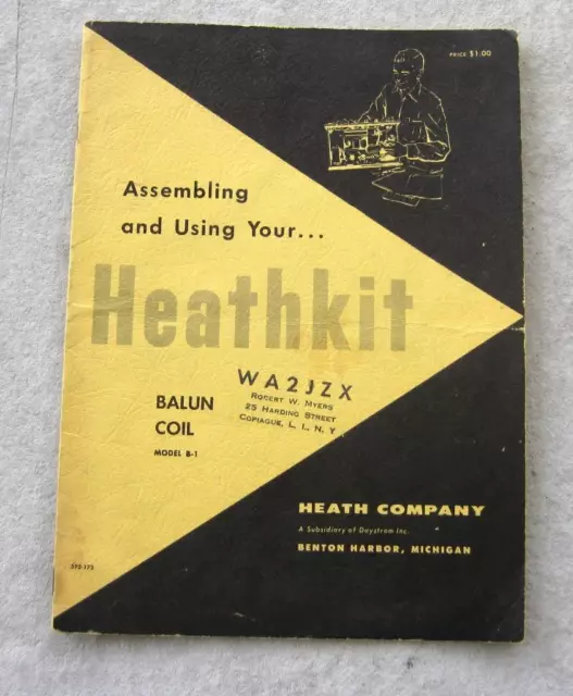 Heathkit B1 Balun  Coil Assembly Manual