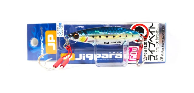 Major Craft Jigpara Shore Throw Lure – 0.7oz (20g) Metal Jig, Sardine Color, For Long-Distance Casting