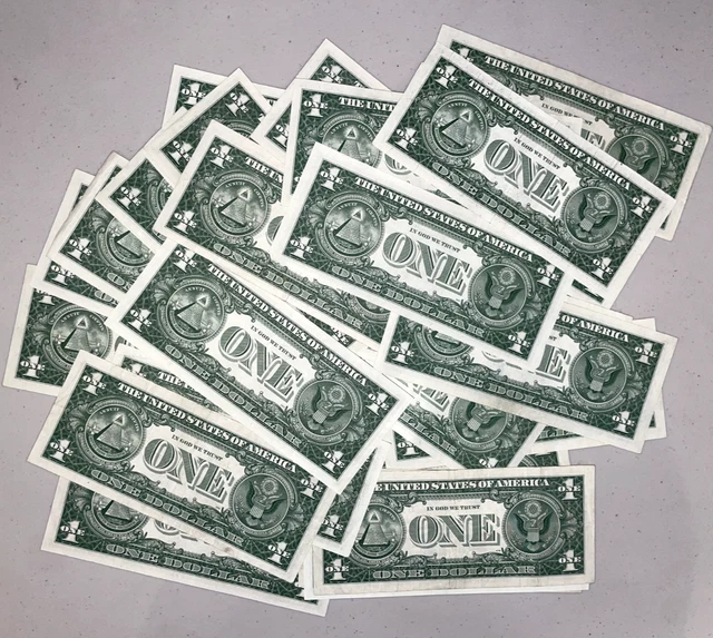 1957 UNCIRCULATED One Dollar Blue Seal Note Silver Certificate US Bill $1 2