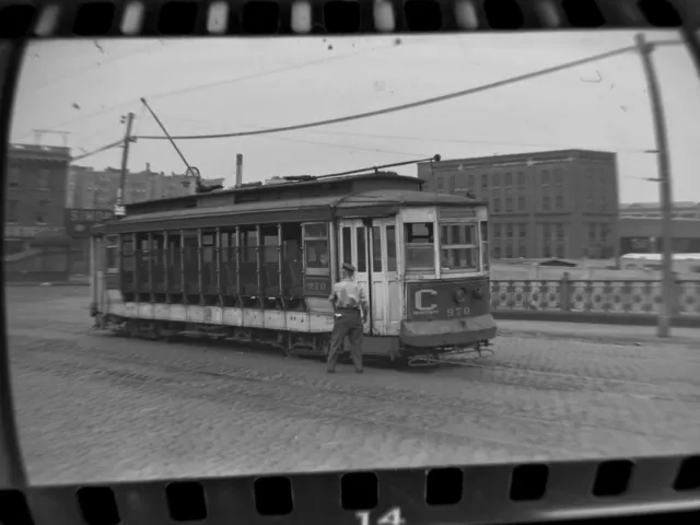 Great ORIG 1946 TARS Subway New York City NYC Trolley Film Photo Negative Bronx