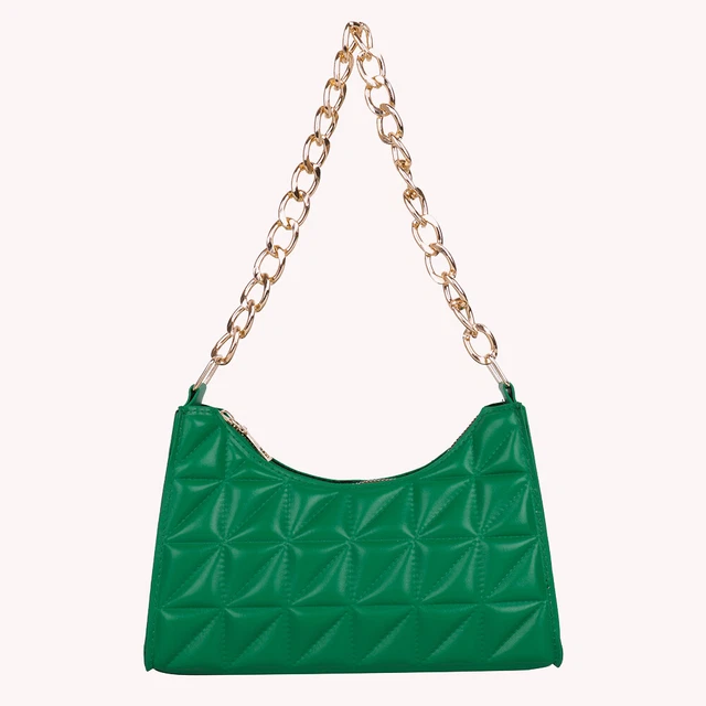 Borsa a tracolla donna pelle PU Lady Lattice borsa a tracolla (verde) -de