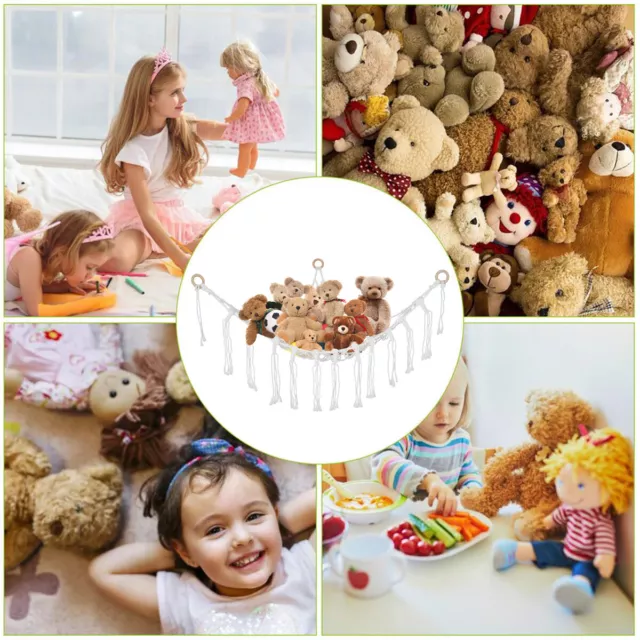 Toy Mesh Soft Net Stuffed Animal Jumbo Teddy Toys Storage Hammock Kids Baby▴ 2