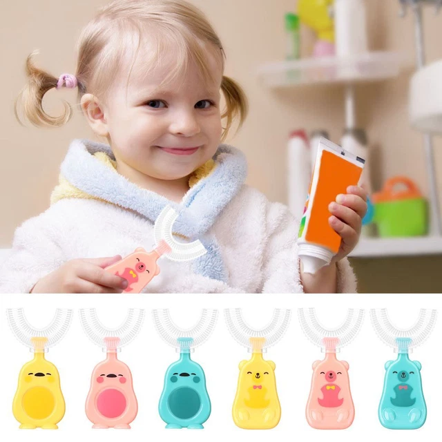 Tipo Pulizia Bambini Modellazione Spazzolino Da Denti a U Spazzolino 360° Completo
