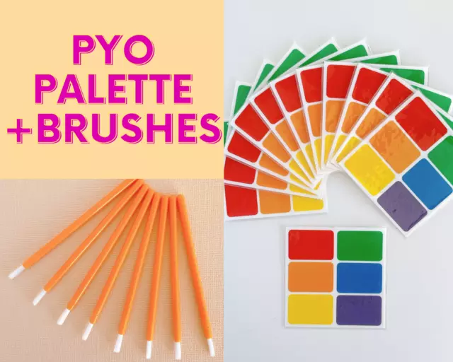 10/25/50/100 Value Pack with Brushes Paint Your Own PYO Cookie Icing Palette