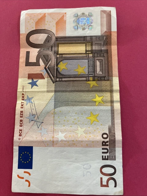 BILLET DE BANQUE De 50 Euros Année : 2002 - Signé Jean Claude Trichet ...
