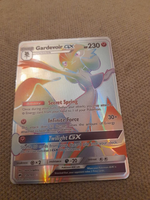 Pokémon TCG Gardevoir GX Burning Shadows 159/147 Holo Secret Rare