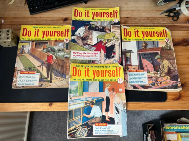 4 x DO IT YOURSELF Magazine - May 1959, April 1959, September 1957, June 1960