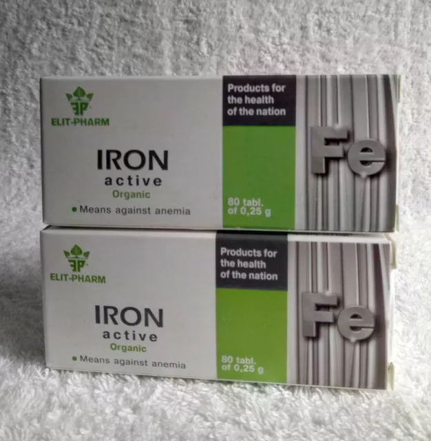 Active iron is a dietary supplement against anemia 0.25g 80tabl (2x80 = 160tabl)