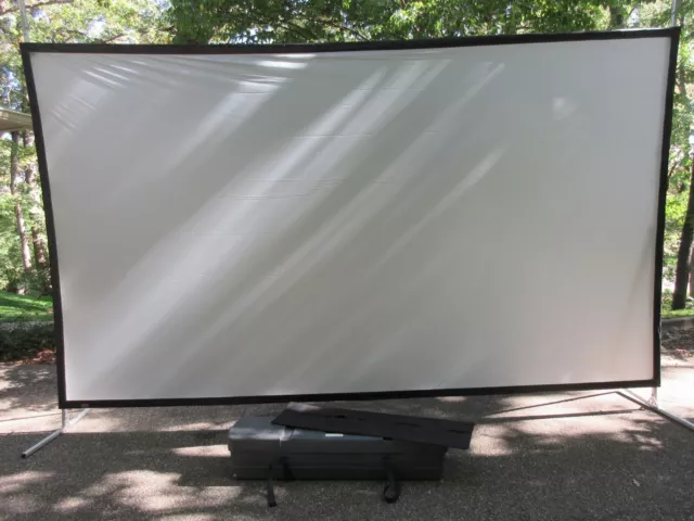 Draper Cinefold Ultimate Frame Projection Screen 15' diagonal 16x9 112x196" Case