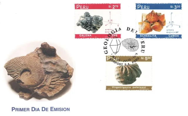 710103) Peru FDC Nr.1700-2 Mineralien