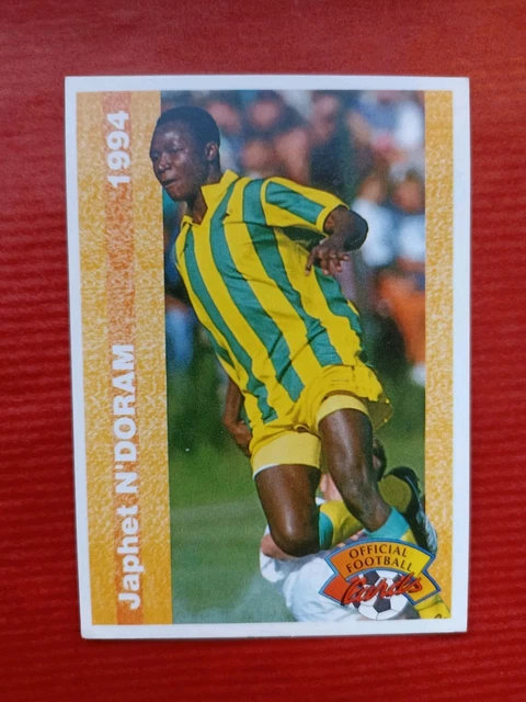 Carte Panini Japhet N'Doram - FC Nantes 1995 - Ligue 1 - Collection