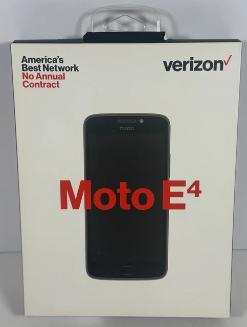 MOTOROLA MOTO E4 Go 16GB Black Verizon Single Sim 4G LTE No