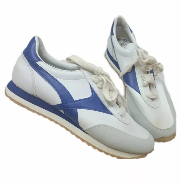 VINTAGE TRAX 80S 70s Blue White Tennis Shoes Sneakers Athletic Women's ...