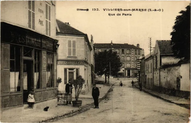 CPA VILLIERS-sur-MARNE Rue de Paris (869758)