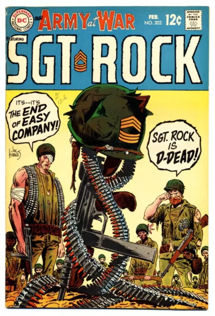 OUR ARMY AT WAR #202 F, Sgt. Rock, Joe Kubert a. War, DC Comics 1969