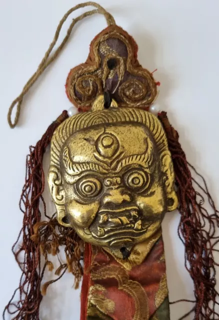 Tolles Glücksamulett - Katam - Bronze Thokcha - Mahakala - aus Nepal / Tibet 2