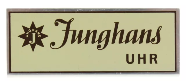 JUNGHANS DISPLAY SCHILD FÜR JUWELIERE - ca.50er Jahre