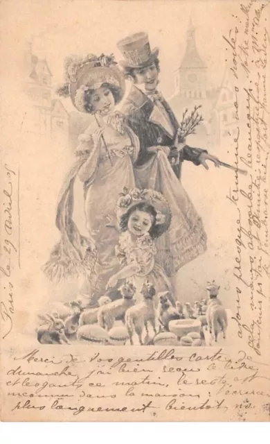 Illustrateur - n°68354 - M.M. Vienne n°179 - Jeune couple avec une fillette