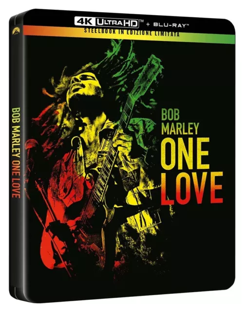 Bob Marley. One Love 4K Ultra- HD (2024) 2 blu ray Steelbook Précommande