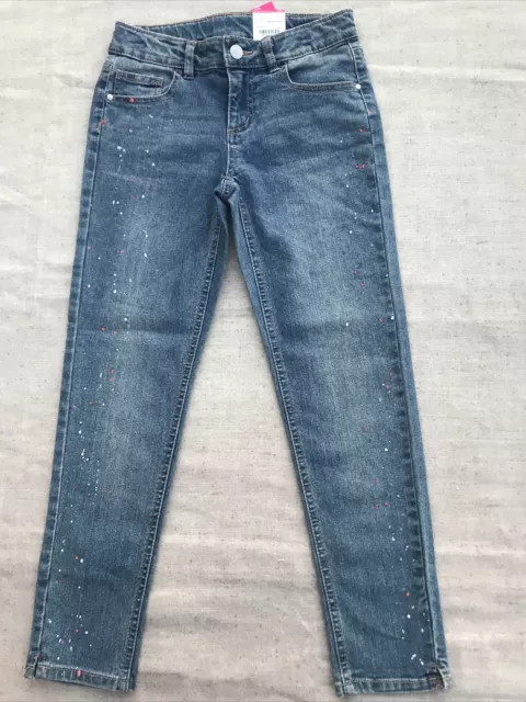Girls Crop total girl size 10 Adjustable Waist Blue Denim From JCPenney NWT