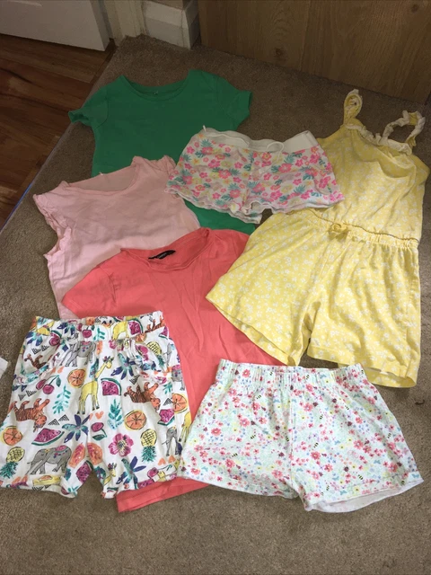 girls 5-6 years summer outfits.  shorts t shirts. (2k)