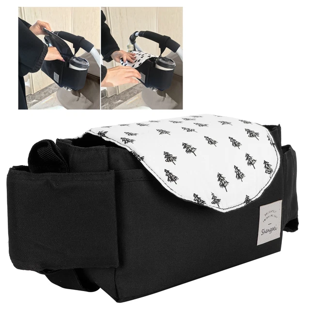 Mini Tree Pattern Baby Stroller Hanging Bag Organizer Universal Cup Holder MX