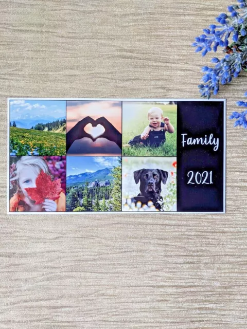 Photo Collage Fridge Magnet, Personalised Family Gift, Custom Picture Magnet