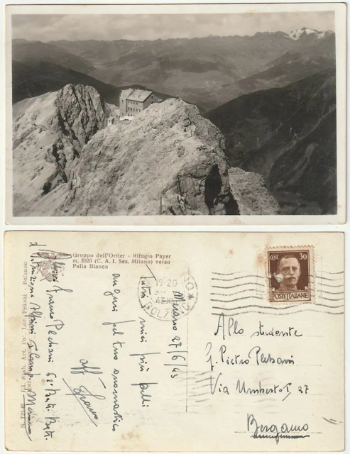 Rifugio Payer Verso Palla Bianca - Solda - Bolzano - Viagg. 1943 -51200-